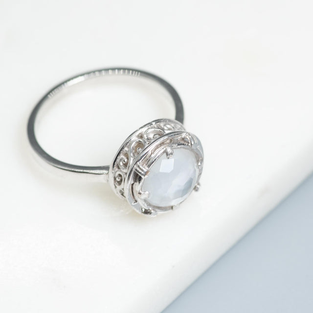 Mother of Pearl Doublet Ring