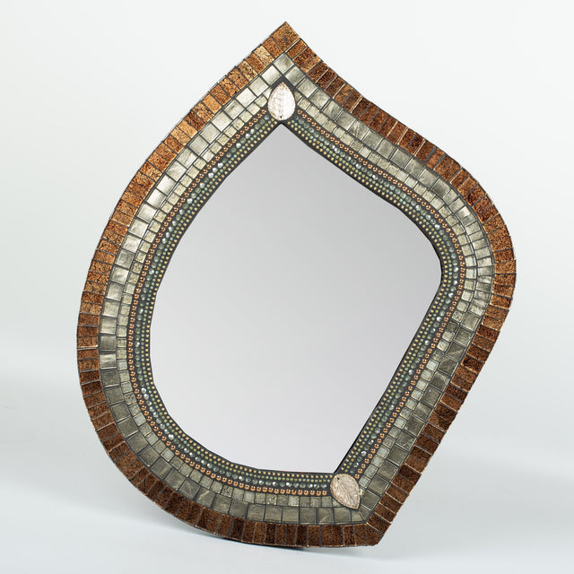 Cinnamon Sage Leaf Mirror
