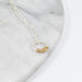 Silver and Gold Wrapped Hoop Necklace