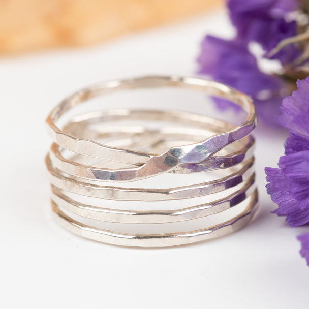 5-Wrap Sterling Silver Ring