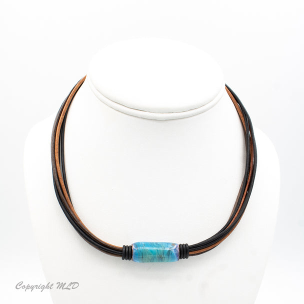 Hot Springs Leather Necklace