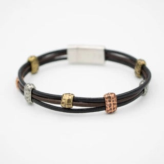 Black and Tan Tumbleweed Bracelet