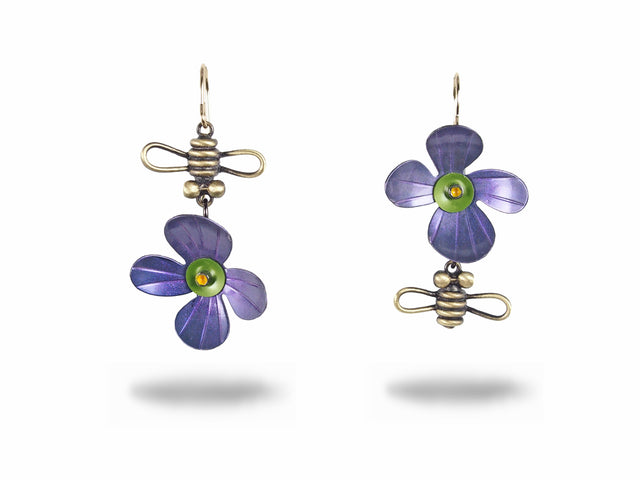Violet Bloom Earrings
