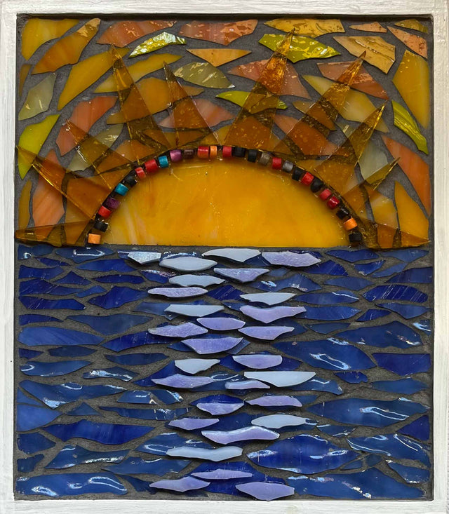 Boho Sunrise Glass Mosaic