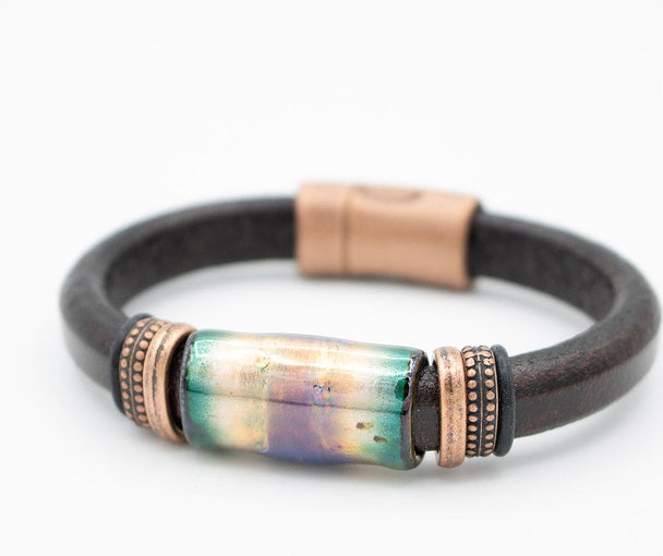 Copper Butte Leather Bracelet
