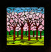 Cherry Blossom Mosaic Window