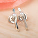 White Pearl Small Loop Post Earring Ster