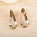 Short Triangle Post Earring Gold