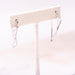 Thin X French Back Earring Sterling Silv