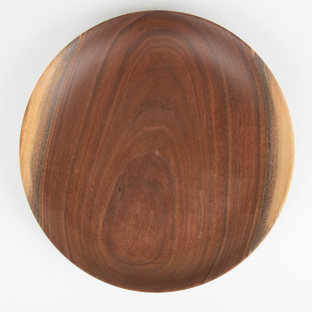 Black Walnut Plate, wood, Ed Brogan, Plum Bottom Gallery