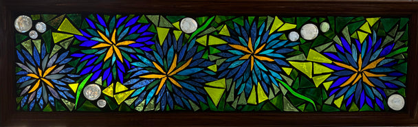 Flower Burst Mosaic Window