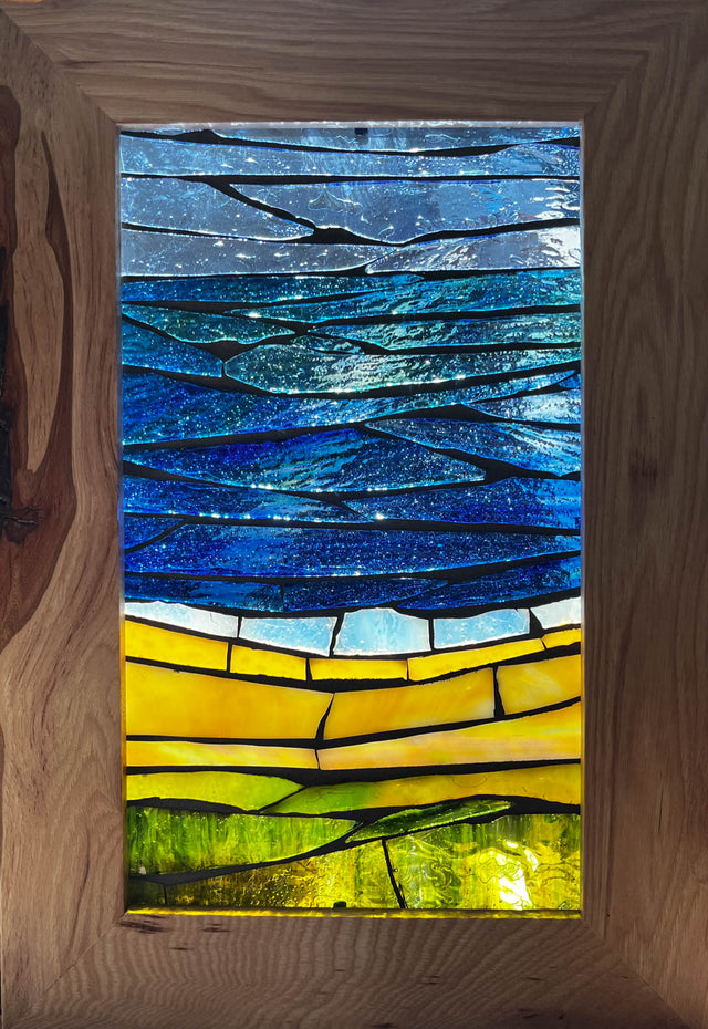 Glistening Water Mosaic Window
