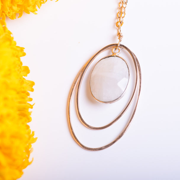 Moonstone Gold Fill Necklace