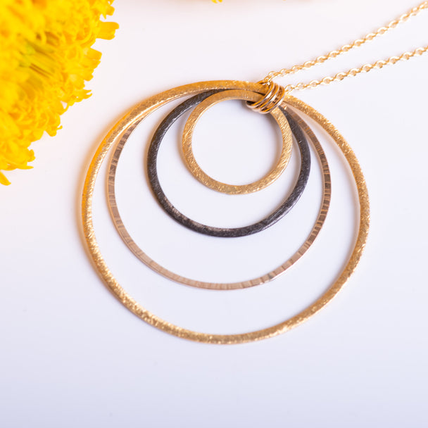 Quad Open Circle Pendant