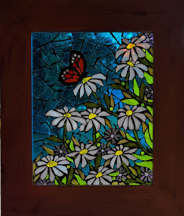 Hello Daisy Mosaic Window