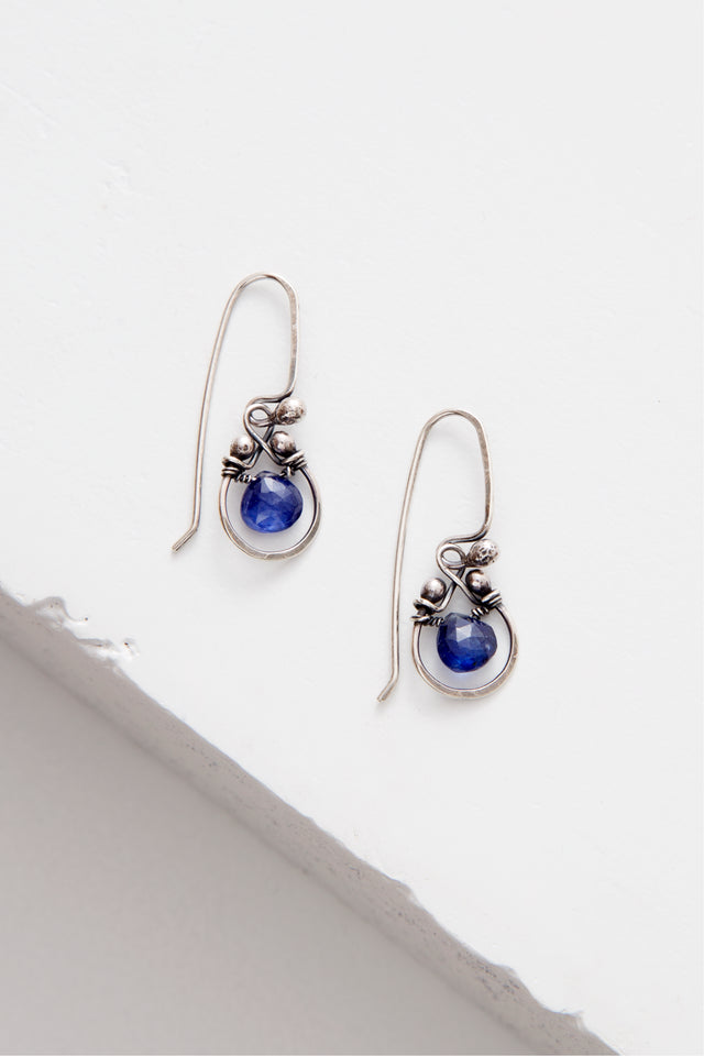 Sapphire Horseshoe Earrings