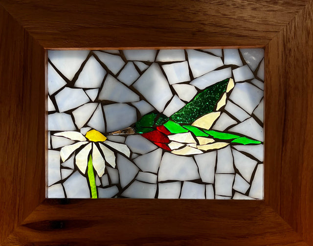Hummingbird Mosiac Window
