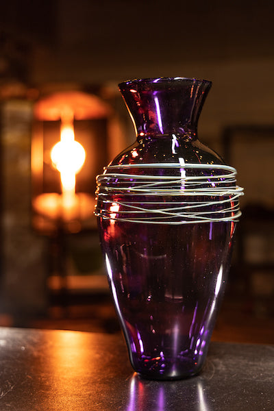 Purple Angel Hair Vase