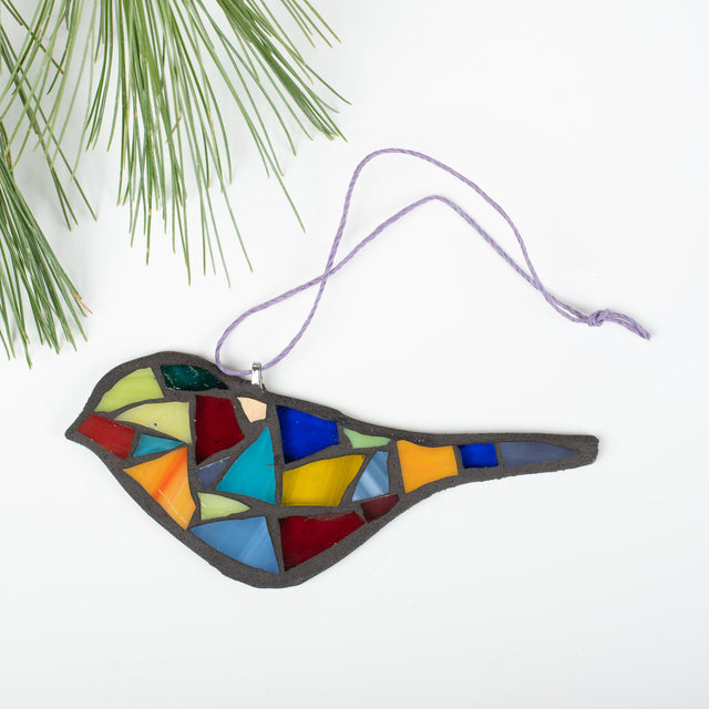 Rainbow Bird Ornament