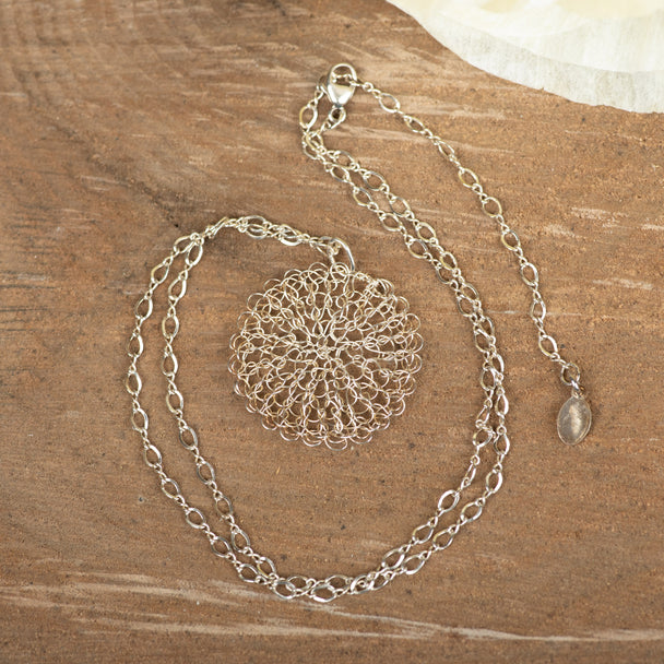 Argentium Medium Necklace, Lisa Cottone, Plum Bottom Gallery