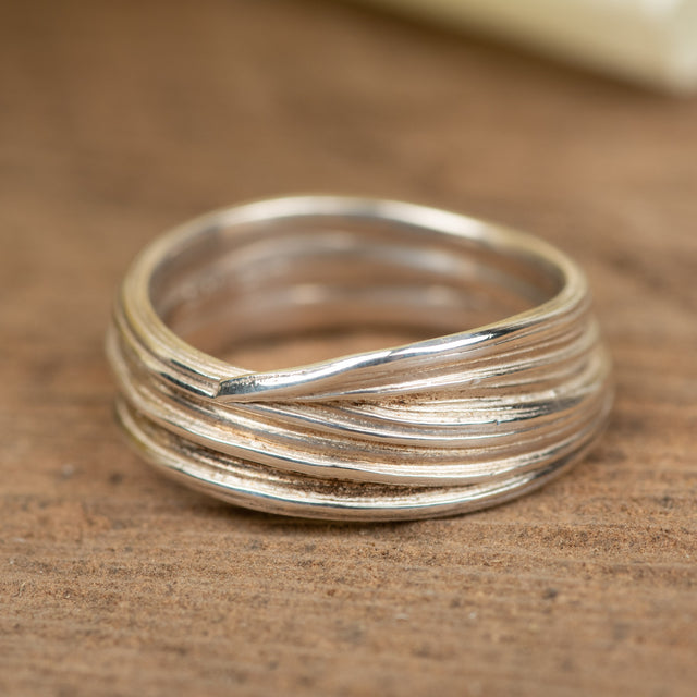Wide Entwined Ring, Size 7