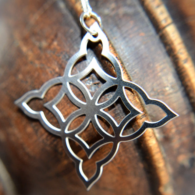 Moorish Diamond Stainless Steel Necklace