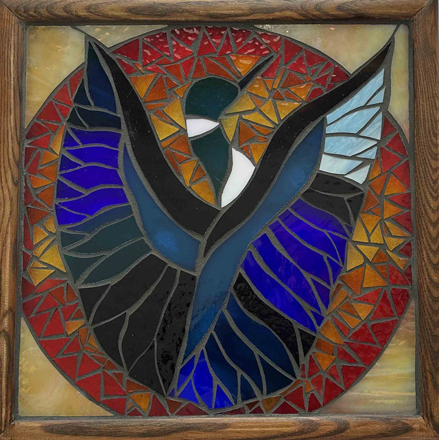 Loon Song Mosaic Window