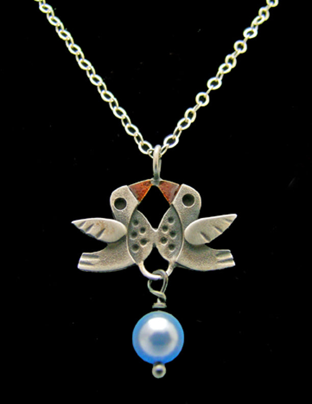 Lovebirds Pendant Necklace