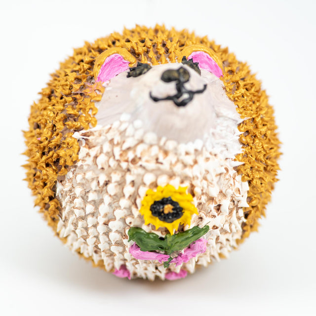Sunny: Golden Hedgehog Ornament
