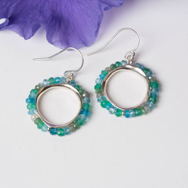 Splash Sterling Pod Earrings