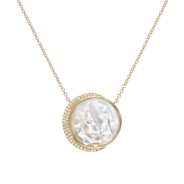 Moon Phase Mother of Pearl Necklace