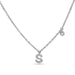 Initial Necklace S White Gold