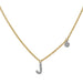 Initial Necklace J Yellow Gold