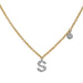 Initial Necklace S Yellow Gold