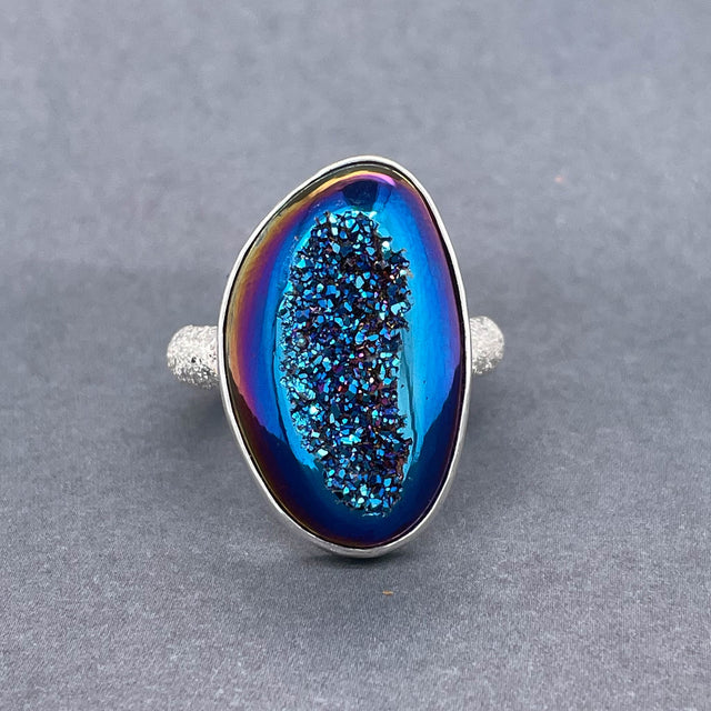 Bezel Set Druzy Ring