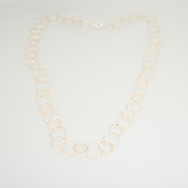30" Gold Fill Circle Necklace