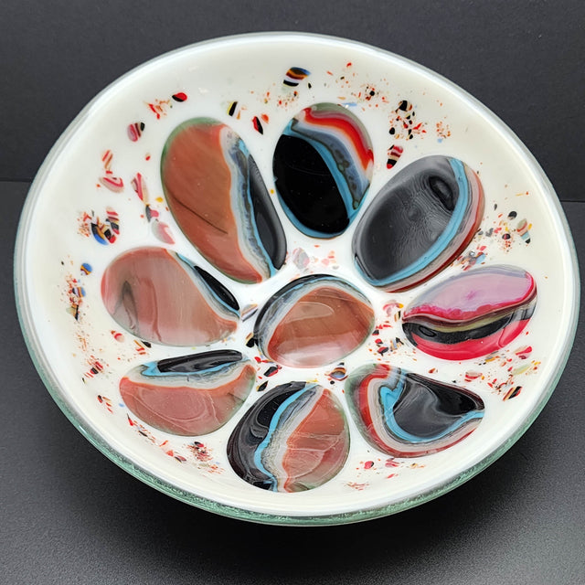 "It's A Party": Fused Glass Bowl