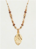 Elm Beaded Necklace Gold