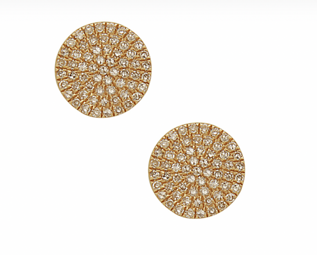 .32 ct Diamond Circle Post Earrings