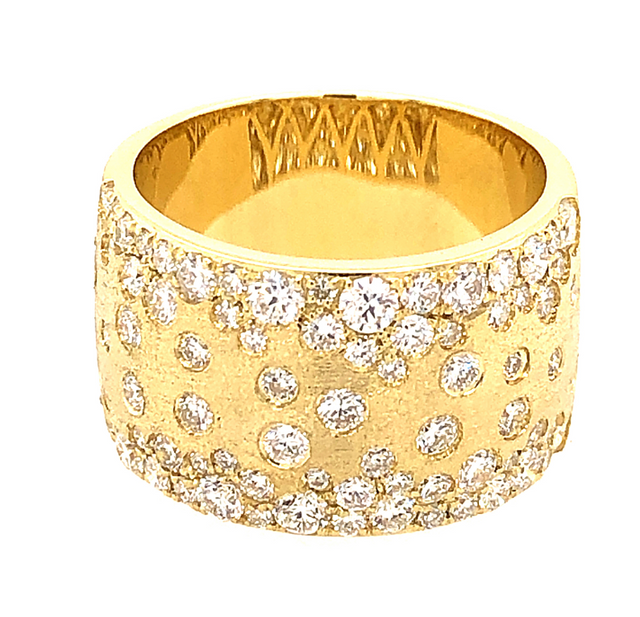 Double Diamond Confetti Ring