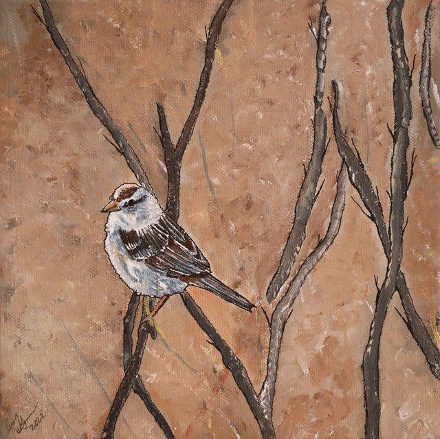 Sparrow in Autumn