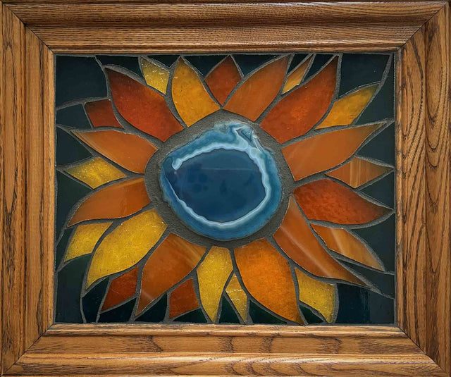 Sunflower Mosaic Window