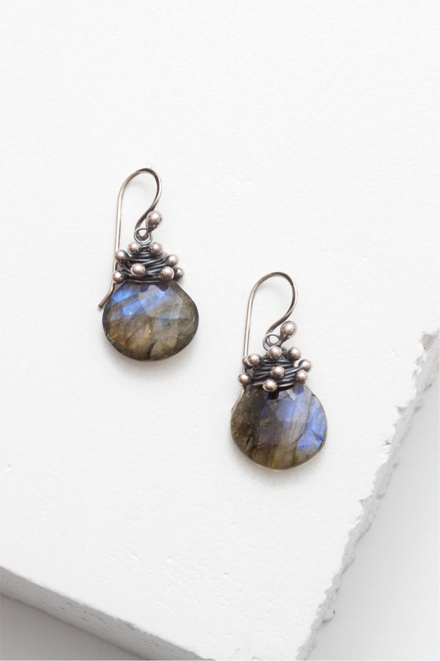 Labradorite Swarm Earrings