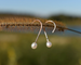White Pearl Minimalist Earrings