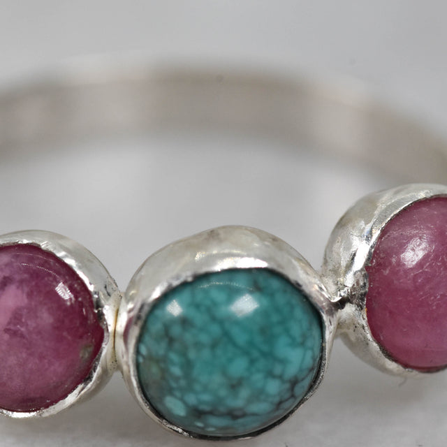 Turquoise and Tourmaline Ring