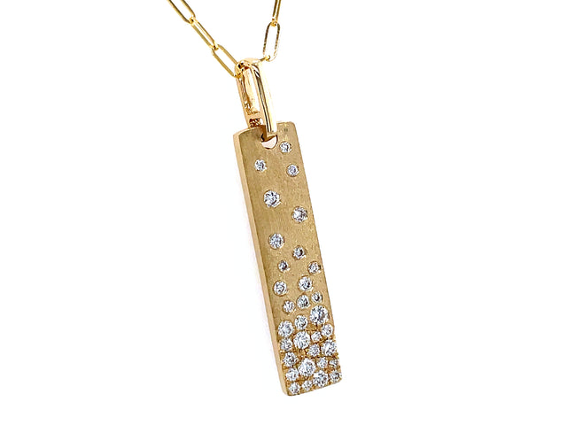 Diamond Vertical Bar Necklace