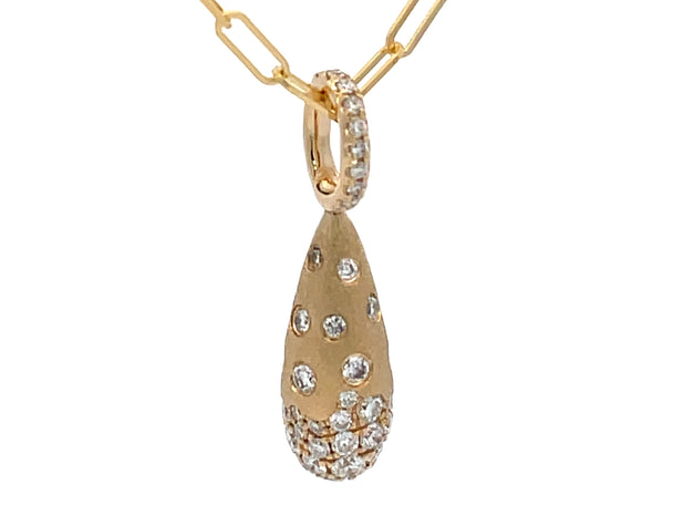 Diamond Teardrop Pendant Necklace