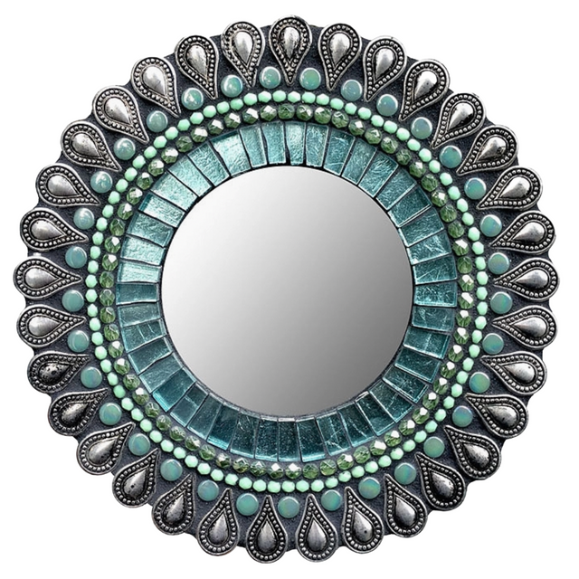 Aqua Drop Circular Mirror