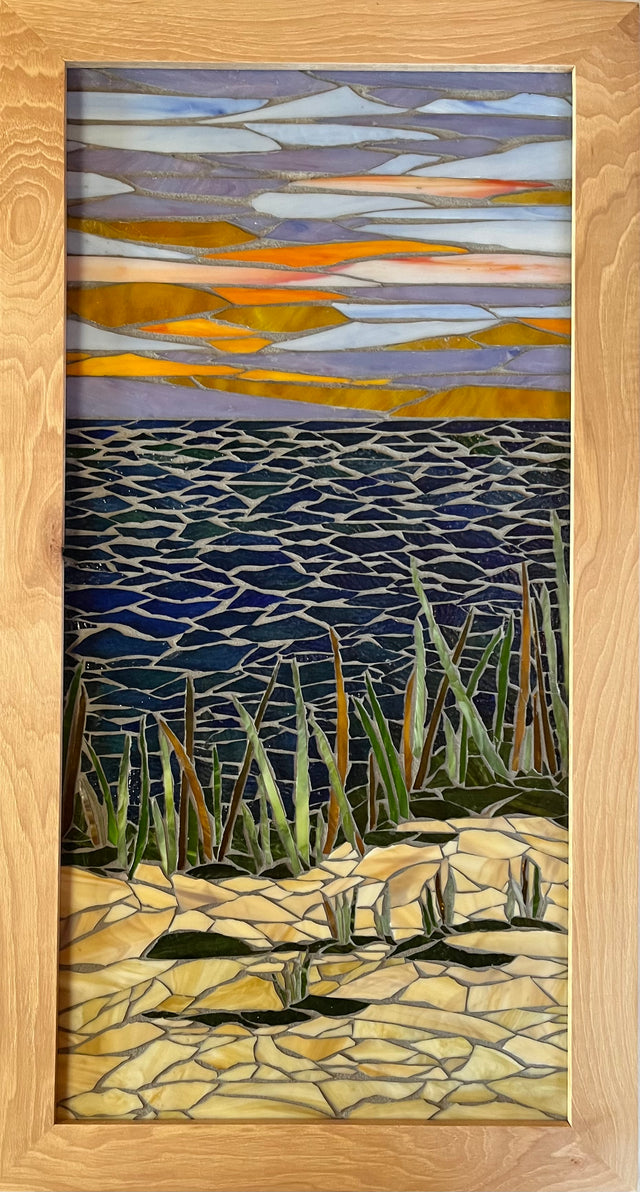 Back To the Shore Glass Mosaic Window