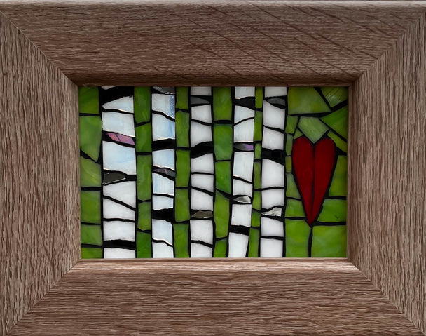Birch Love Mosaic Window